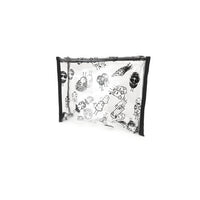 Quipster Quiptastic All Over Print on transparent vinyl cosmetic travel bag
