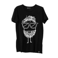 Quipster Character Beard on black unisex T-Shirt