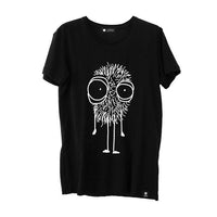 Quipster Character Fluffy on black unisex T-Shirt