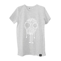 Quipster Character Fluffy on grey unisex T-Shirt