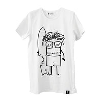 Quipster Fin T-Shirt weiß