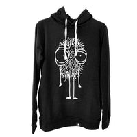 Quipster Character Fluffy on black unisex Hoodie
