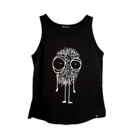 Quipster Character Fluffy on black unisex Tank Top