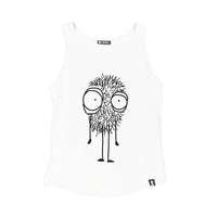 Quipster Character Fluffy on white unisex Tank Top