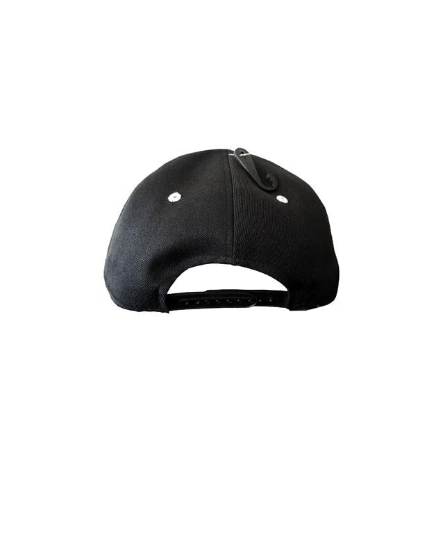 Quipster Character Lifeguard on black unisex Cap back