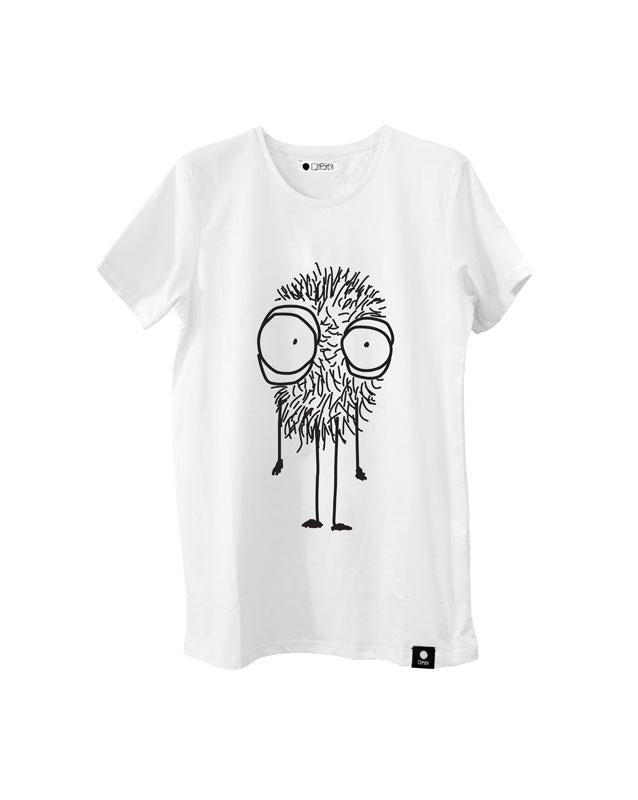 Quipster Character Fluffy on white unisex T-Shirt