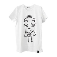 Quipster Character Princess on white unisex T-Shirt