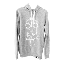 Quipster Character Princess on grey unisex Hoodie