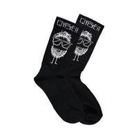 Quipster Character Beard on black unisex Socks