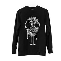 Quipster Character Fluffy on black unisex Sweatshirt
