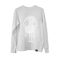 Quipster Character Fluffy on grey unisex Sweatshirt