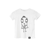 Quipster Character Princess on white unisex Kids T-Shirt